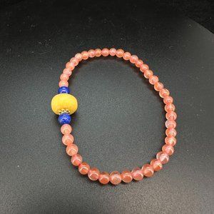 4mm Agate+ lapis+ amber 15cm Bracelets